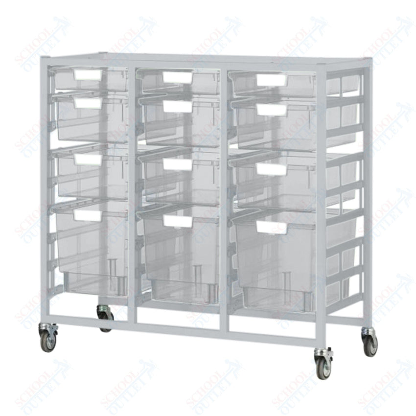 Certwood Class Act Tower - Slim Line - 27 Module - Mobile Storage Cart (CRT - CE2103) - SchoolOutlet