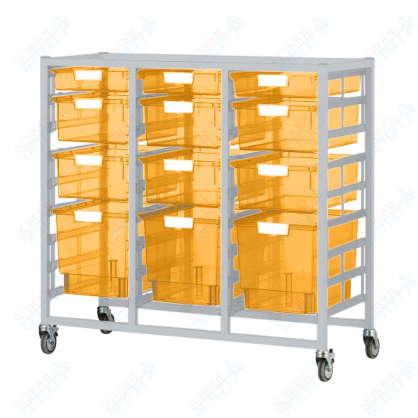 Certwood Class Act Tower - Slim Line - 27 Module - Mobile Storage Cart (CRT - CE2103) - SchoolOutlet