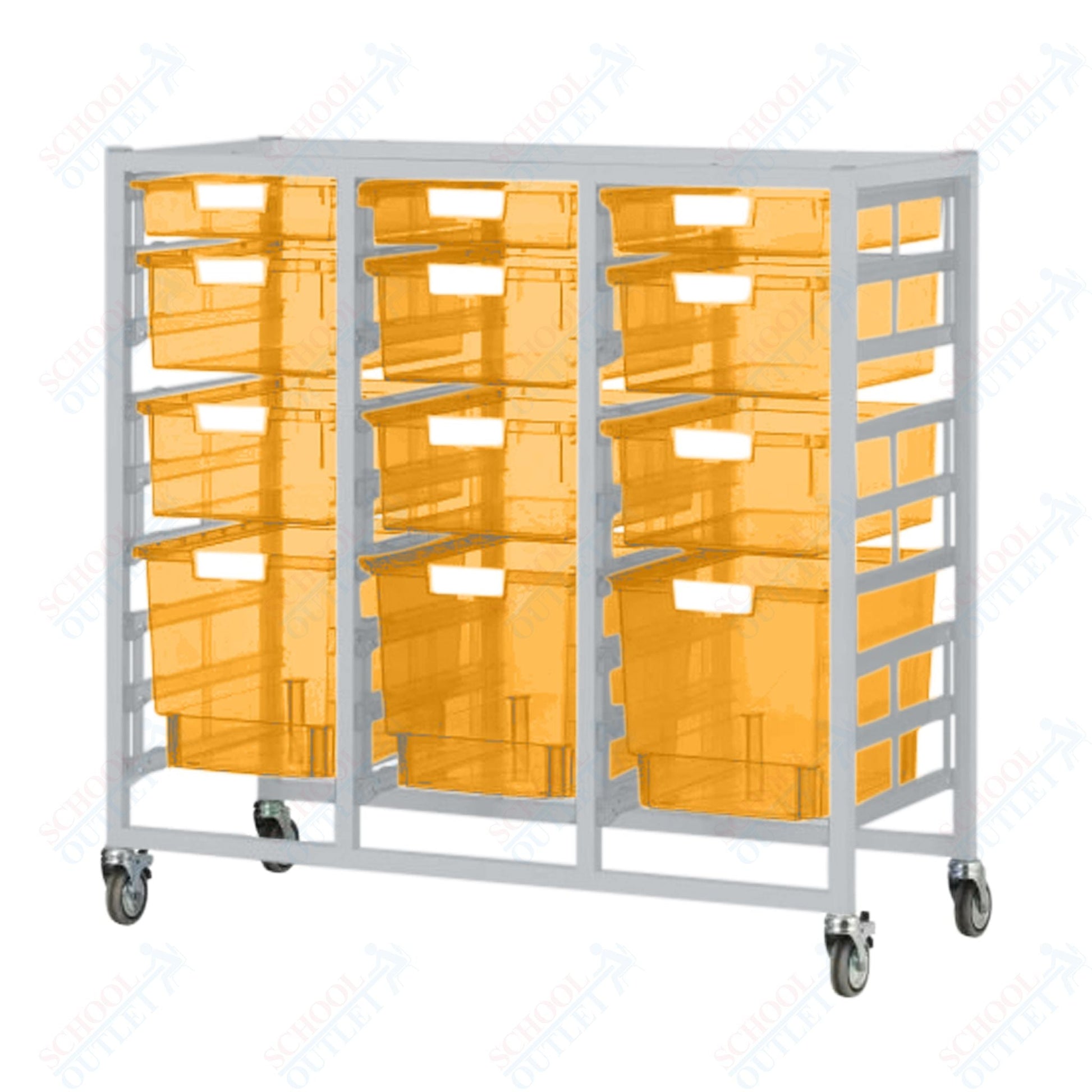 Certwood Class Act Tower - Slim Line - 27 Module - Mobile Storage Cart (CRT - CE2103) - SchoolOutlet