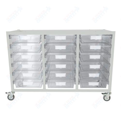 Certwood Class Act Cart - Slim Line - 18 Module - Mobile Storage Cart (CRT - CE2106) - SchoolOutlet