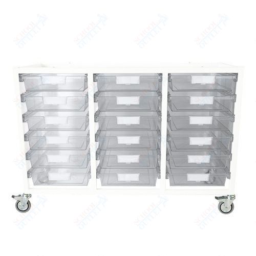 Certwood Class Act Cart - Slim Line - 18 Module - Mobile Storage Cart (CRT - CE2106) - SchoolOutlet