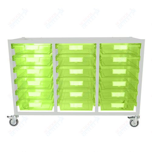 Certwood Class Act Cart - Slim Line - 18 Module - Mobile Storage Cart (CRT - CE2106) - SchoolOutlet