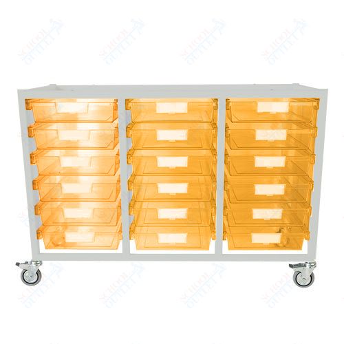 Certwood Class Act Cart - Slim Line - 18 Module - Mobile Storage Cart (CRT - CE2106) - SchoolOutlet
