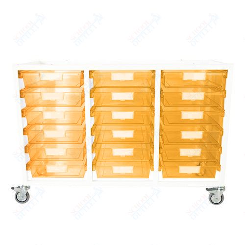 Certwood Class Act Cart - Slim Line - 18 Module - Mobile Storage Cart (CRT - CE2106) - SchoolOutlet