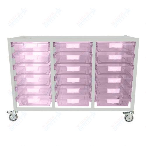 Certwood Class Act Cart - Slim Line - 18 Module - Mobile Storage Cart (CRT - CE2106) - SchoolOutlet