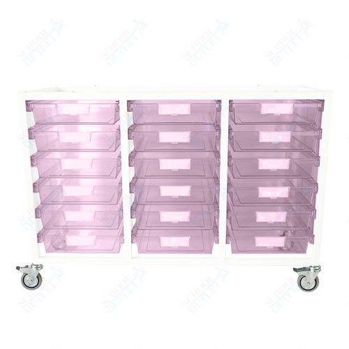 Certwood Class Act Cart - Slim Line - 18 Module - Mobile Storage Cart (CRT - CE2106) - SchoolOutlet