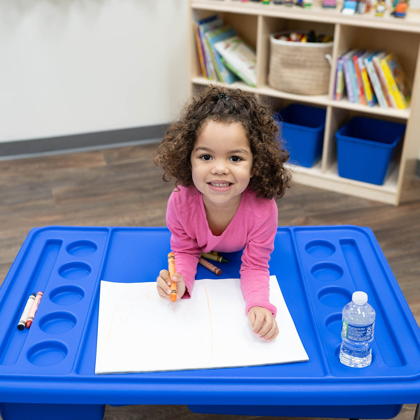Children's Factory Neptune Sensory Table - 18" Table and Lid - SchoolOutlet