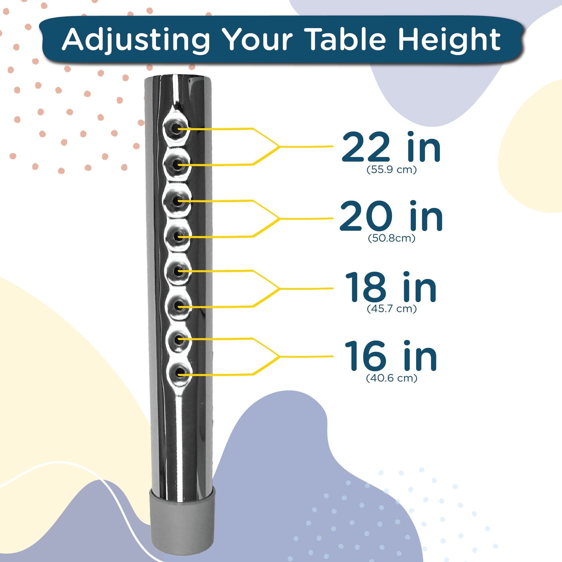 Angeles AS WE GROW Rectangular Adjustable Table - 24"W x 48"L - SchoolOutlet