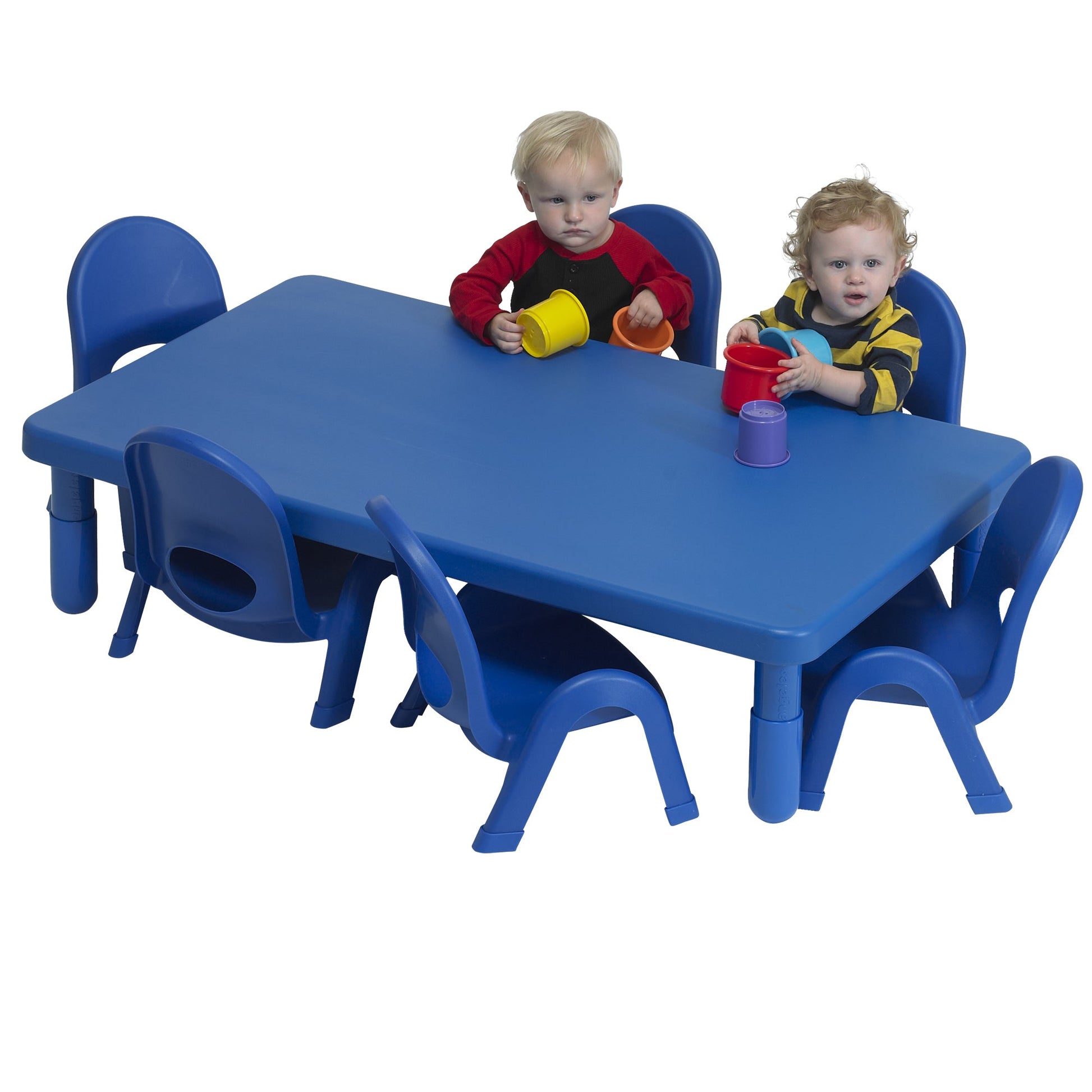 Children's Factory Toddler MyValue Table and Chair Set of 6 - Rectangle - SchoolOutlet