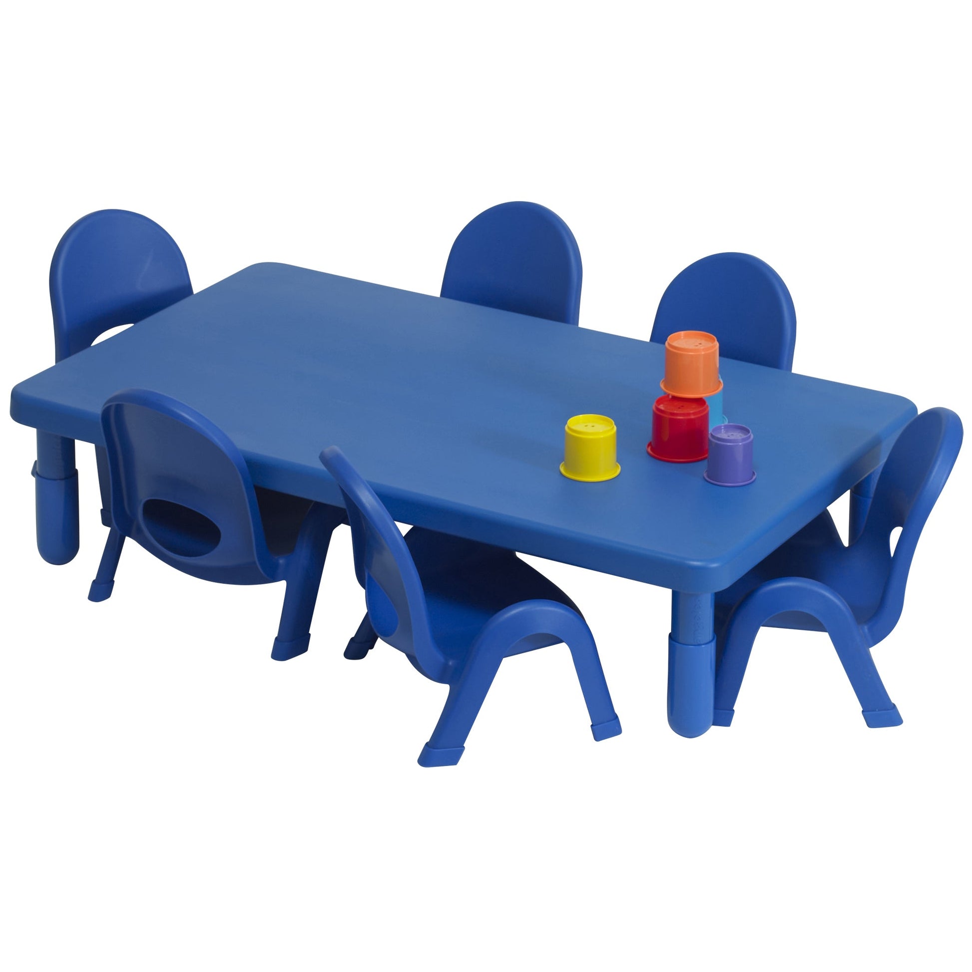 Children's Factory Toddler MyValue Table and Chair Set of 6 - Rectangle - SchoolOutlet