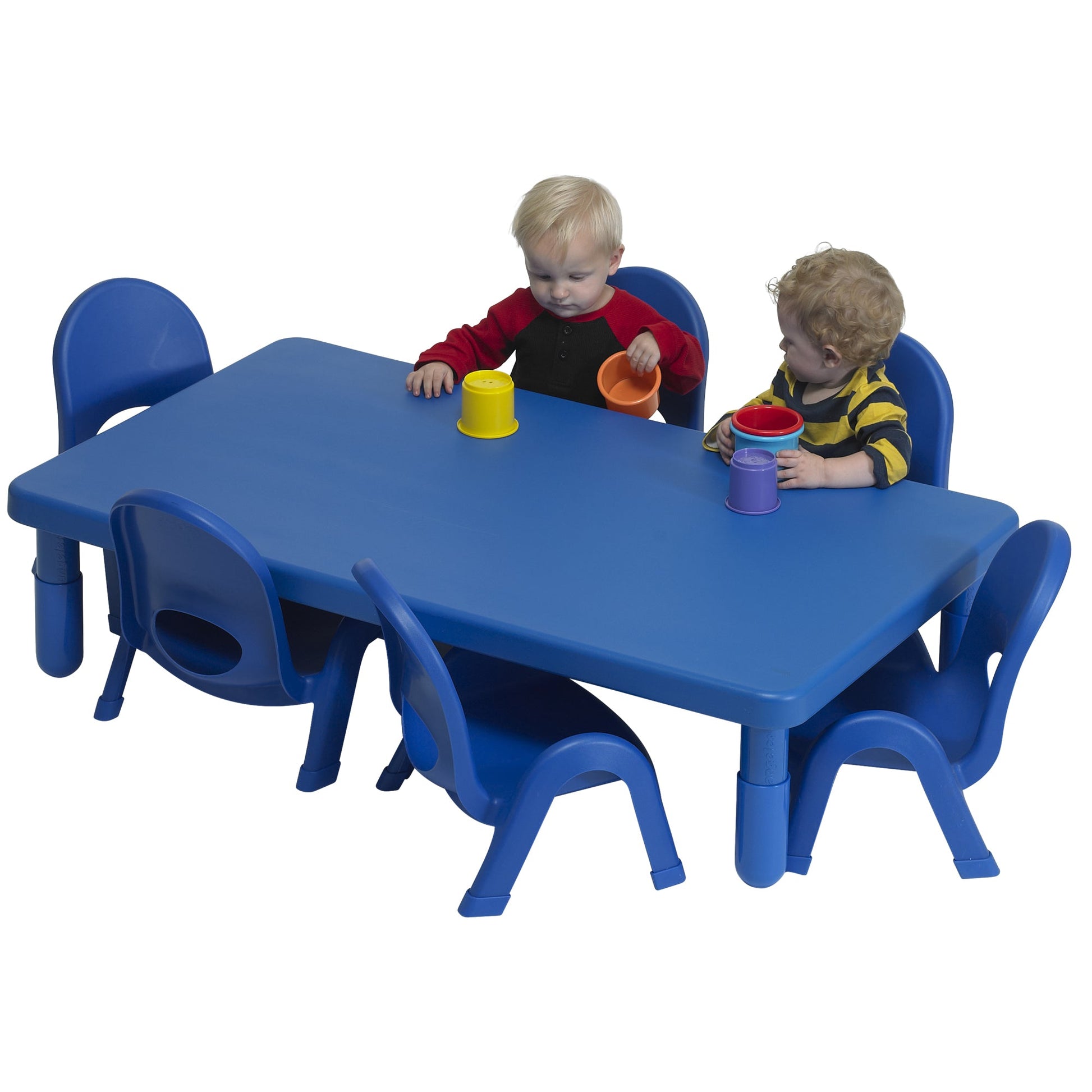 Children's Factory Toddler MyValue Table and Chair Set of 6 - Rectangle - SchoolOutlet