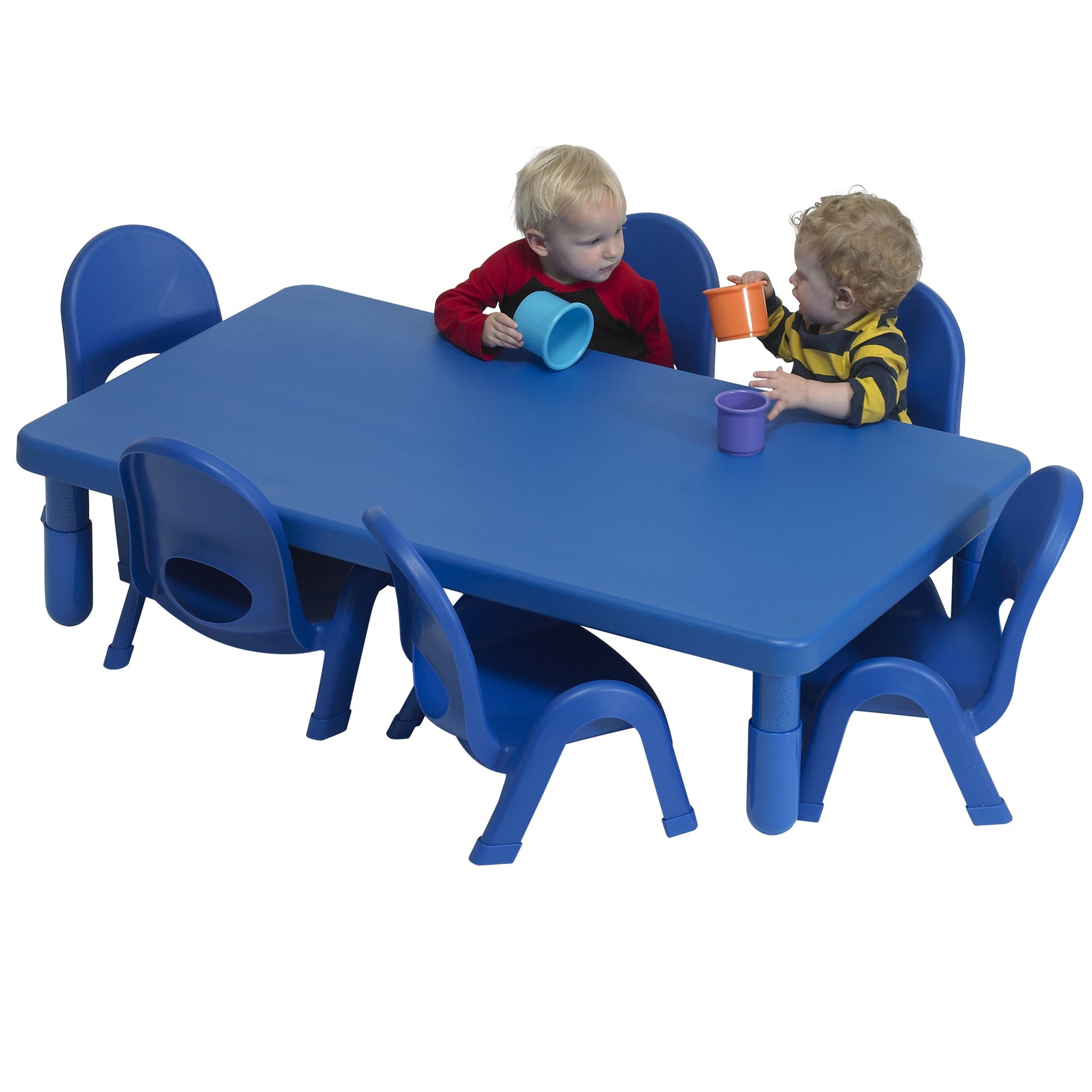 Children's Factory Toddler MyValue Table and Chair Set of 6 - Rectangle - SchoolOutlet