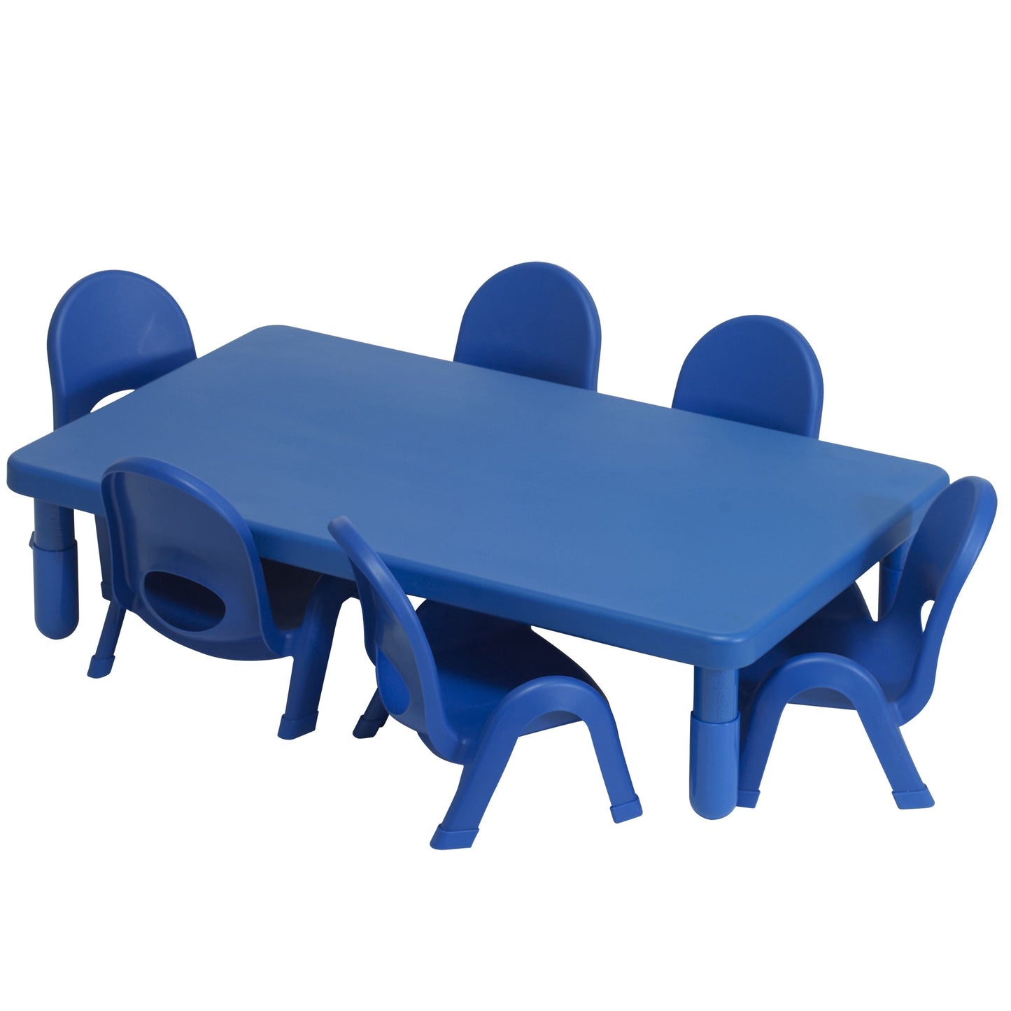 Children's Factory Toddler MyValue Table and Chair Set of 6 - Rectangle - SchoolOutlet