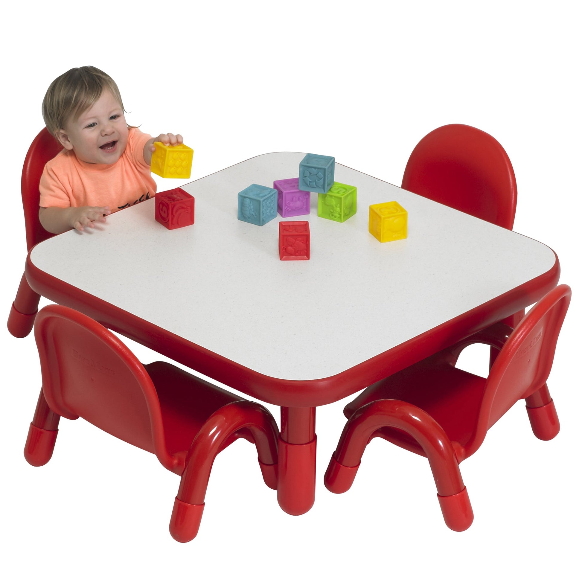 Angeles BASELINE Toddler 30" Square Table & Chair Set - SchoolOutlet
