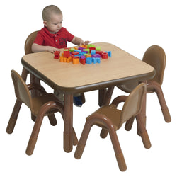 Angeles BASELINE Preschool 30" Square Table & Chair Set