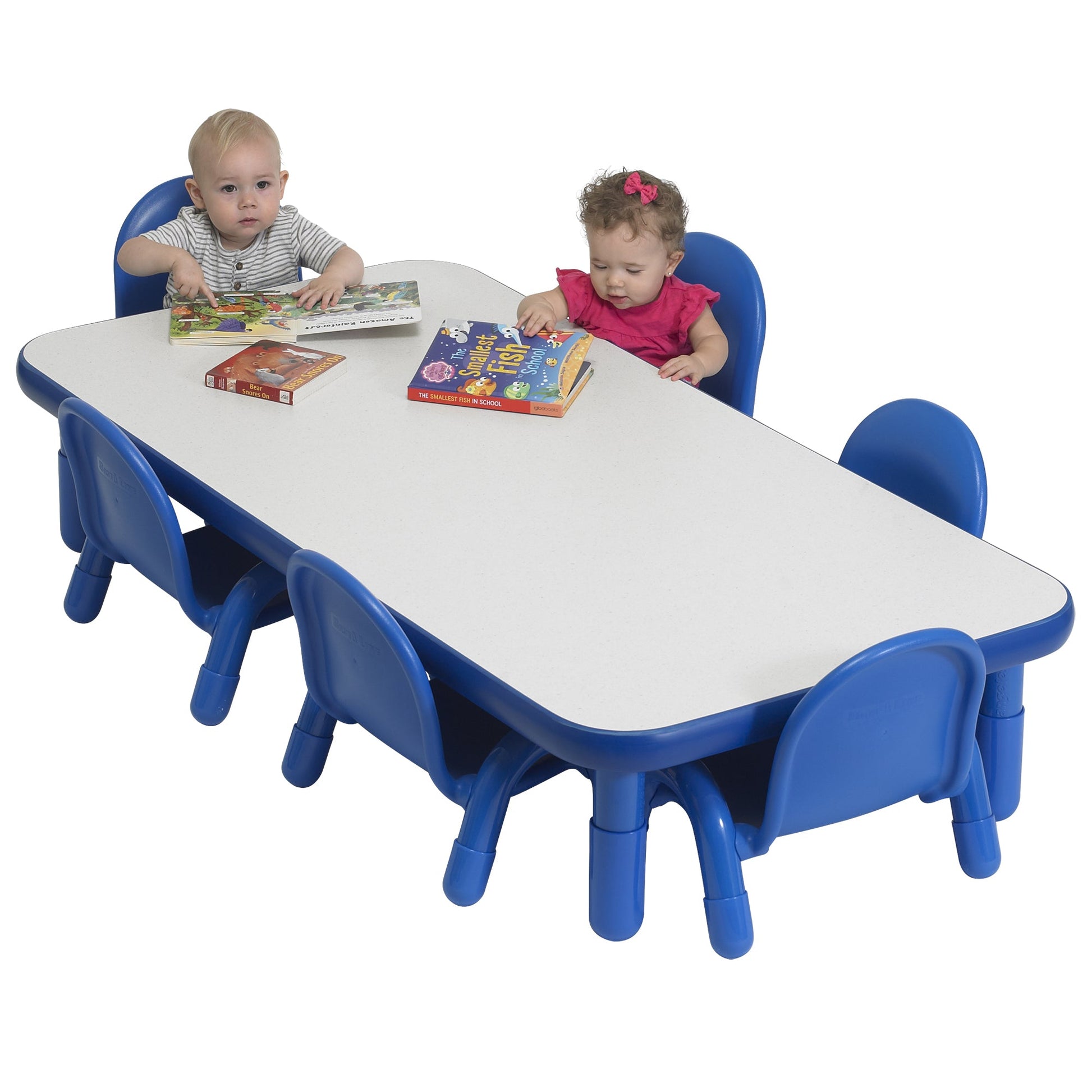Angeles BASELINE Toddler 60" x 30" Rectangular Table & Chair Set - SchoolOutlet