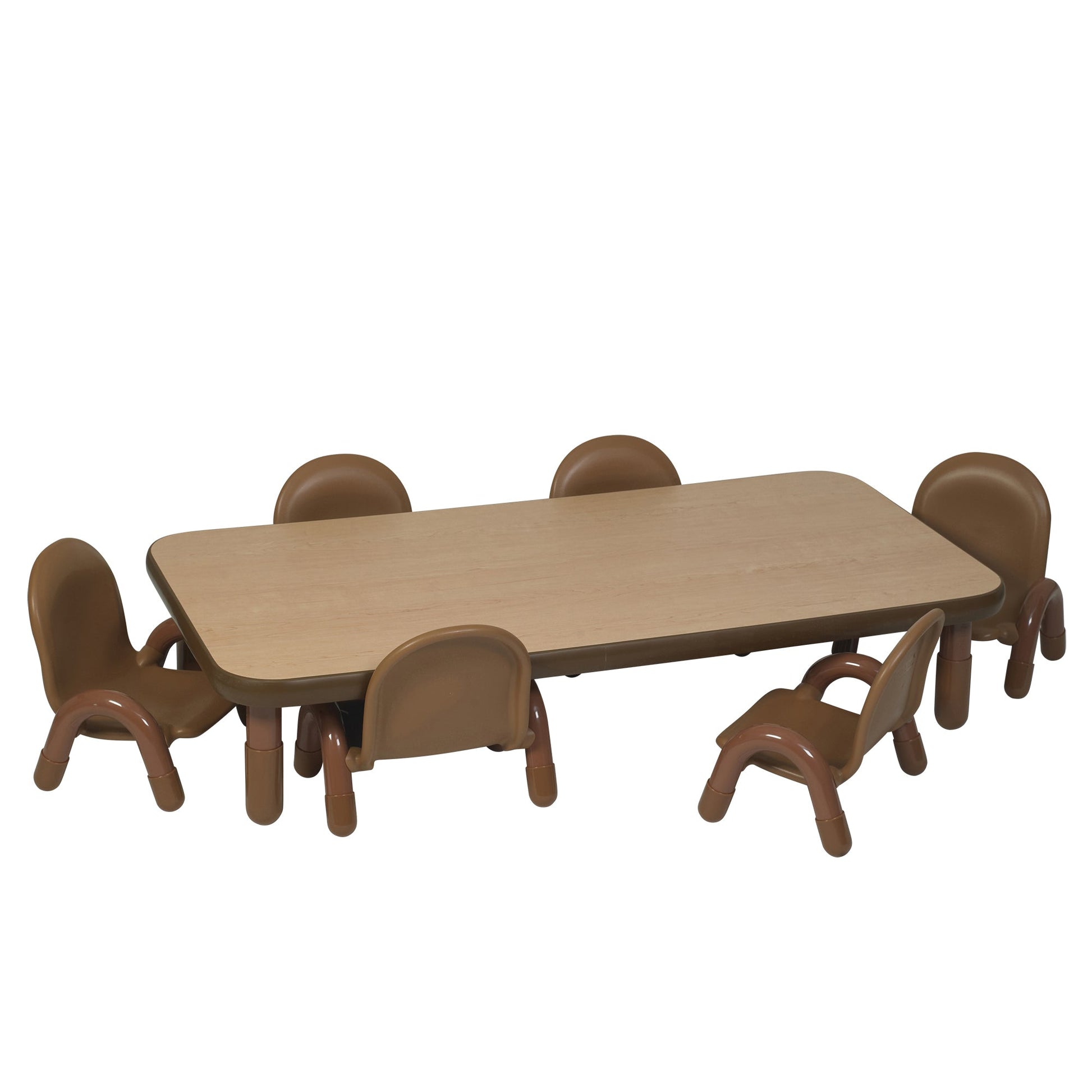 Angeles BASELINE Toddler 60" x 30" Rectangular Table & Chair Set - SchoolOutlet