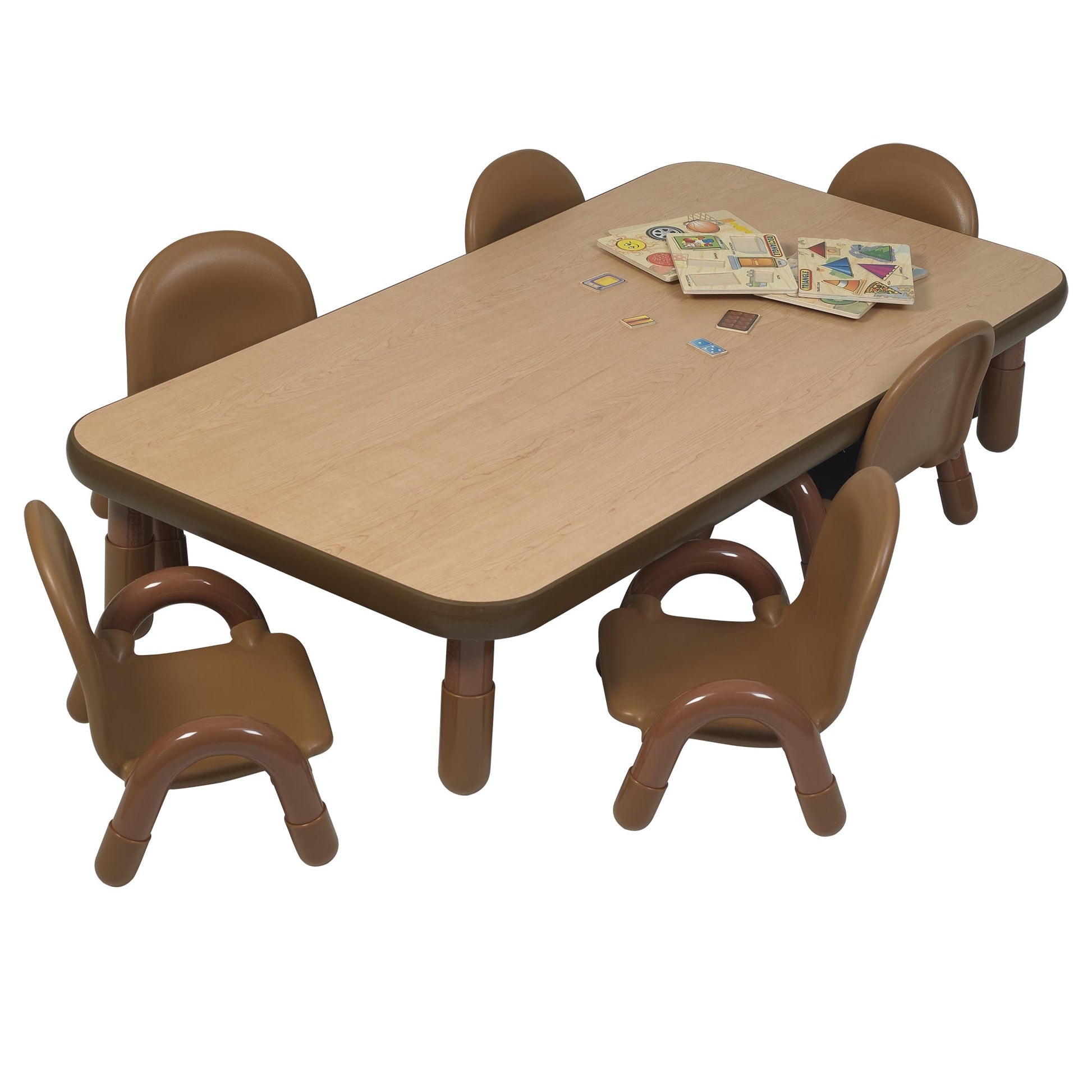 Angeles BASELINE Toddler 60" x 30" Rectangular Table & Chair Set - SchoolOutlet