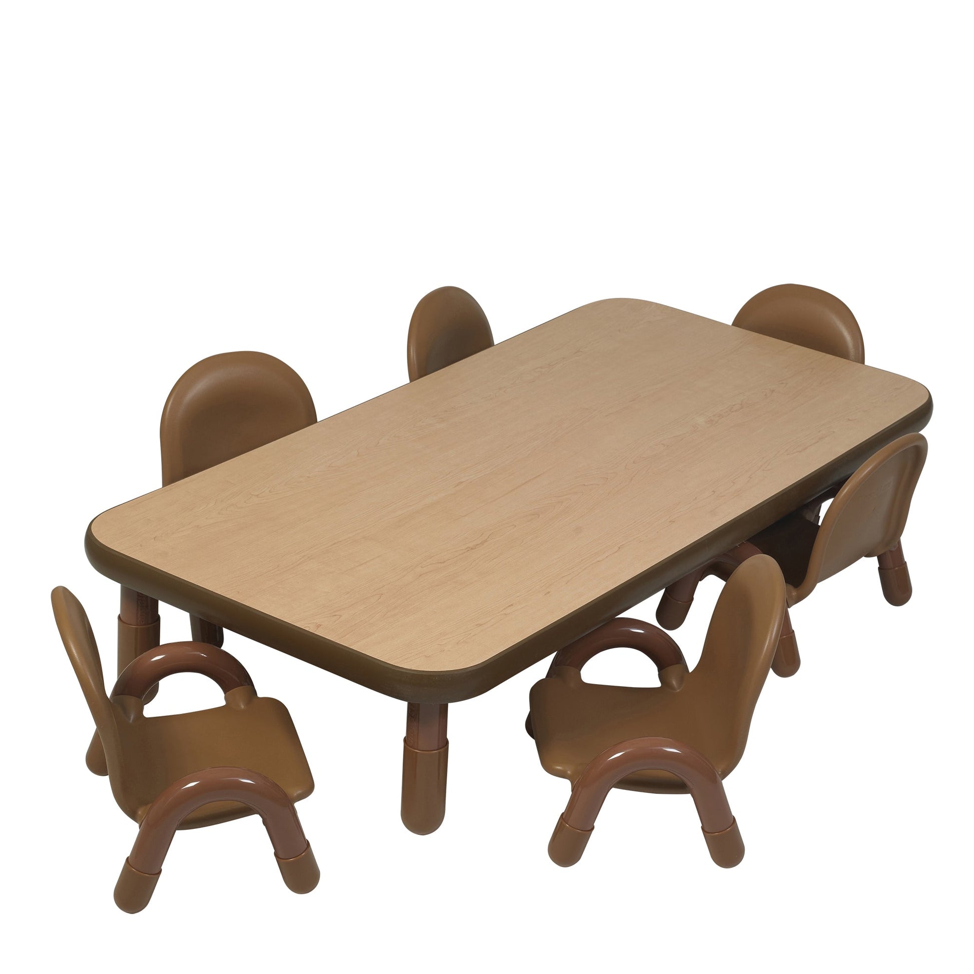Angeles BASELINE Toddler 60" x 30" Rectangular Table & Chair Set - SchoolOutlet