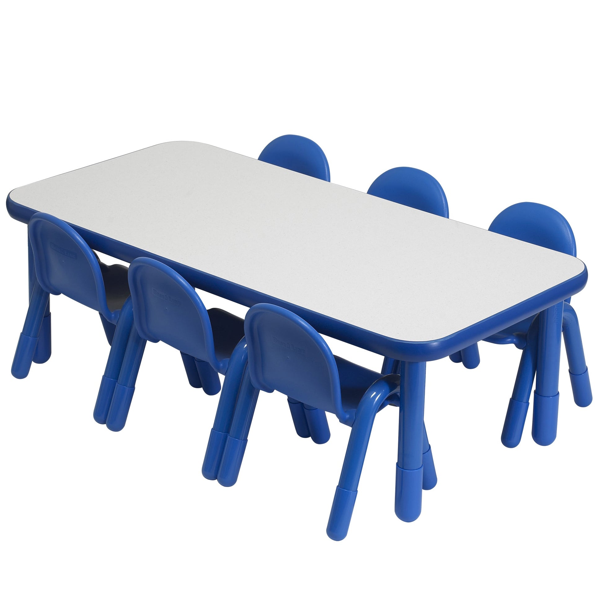 Angeles BASELINE Preschool 60" x 30" Rectangular Table & Chair Set - SchoolOutlet