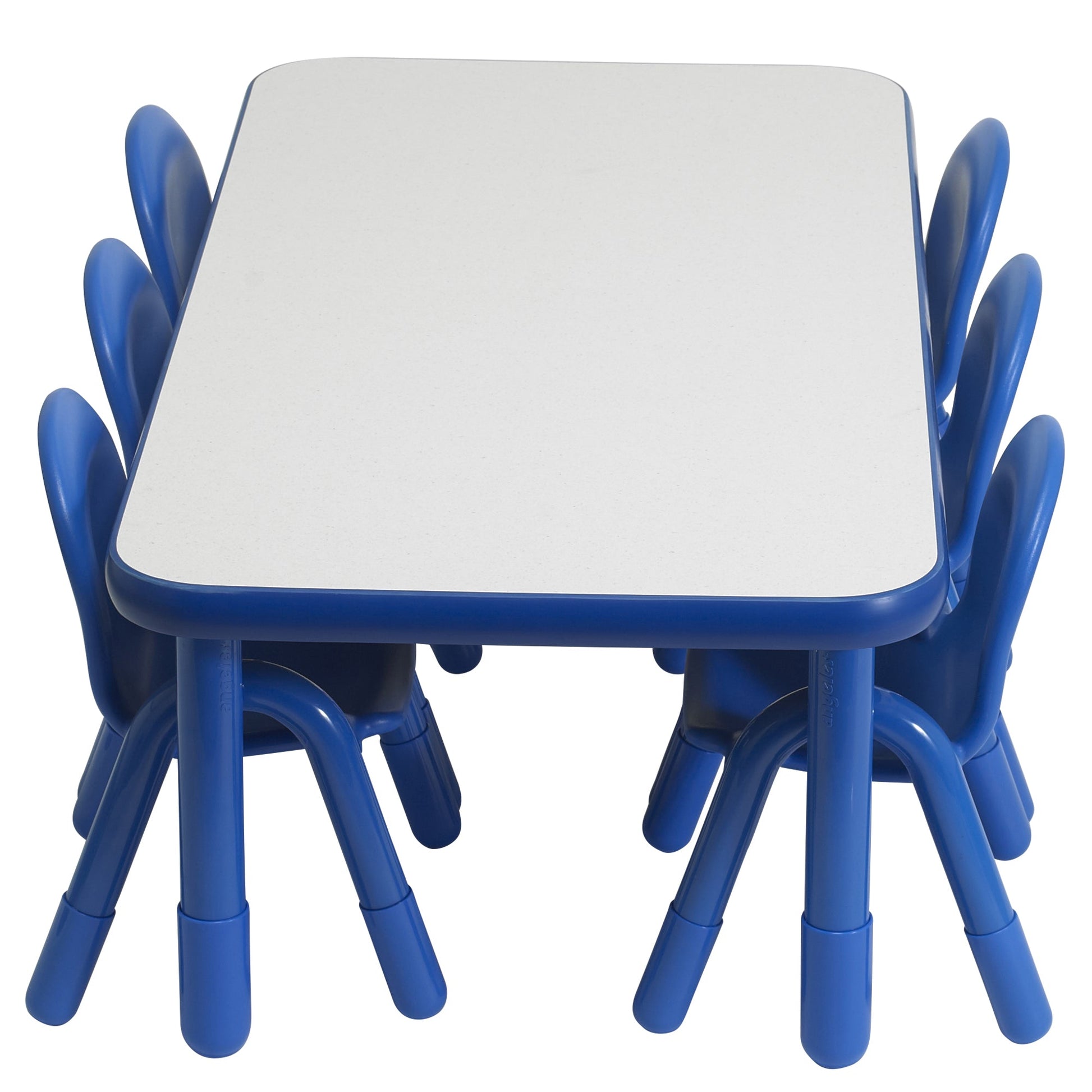 Angeles BASELINE Preschool 60" x 30" Rectangular Table & Chair Set - SchoolOutlet