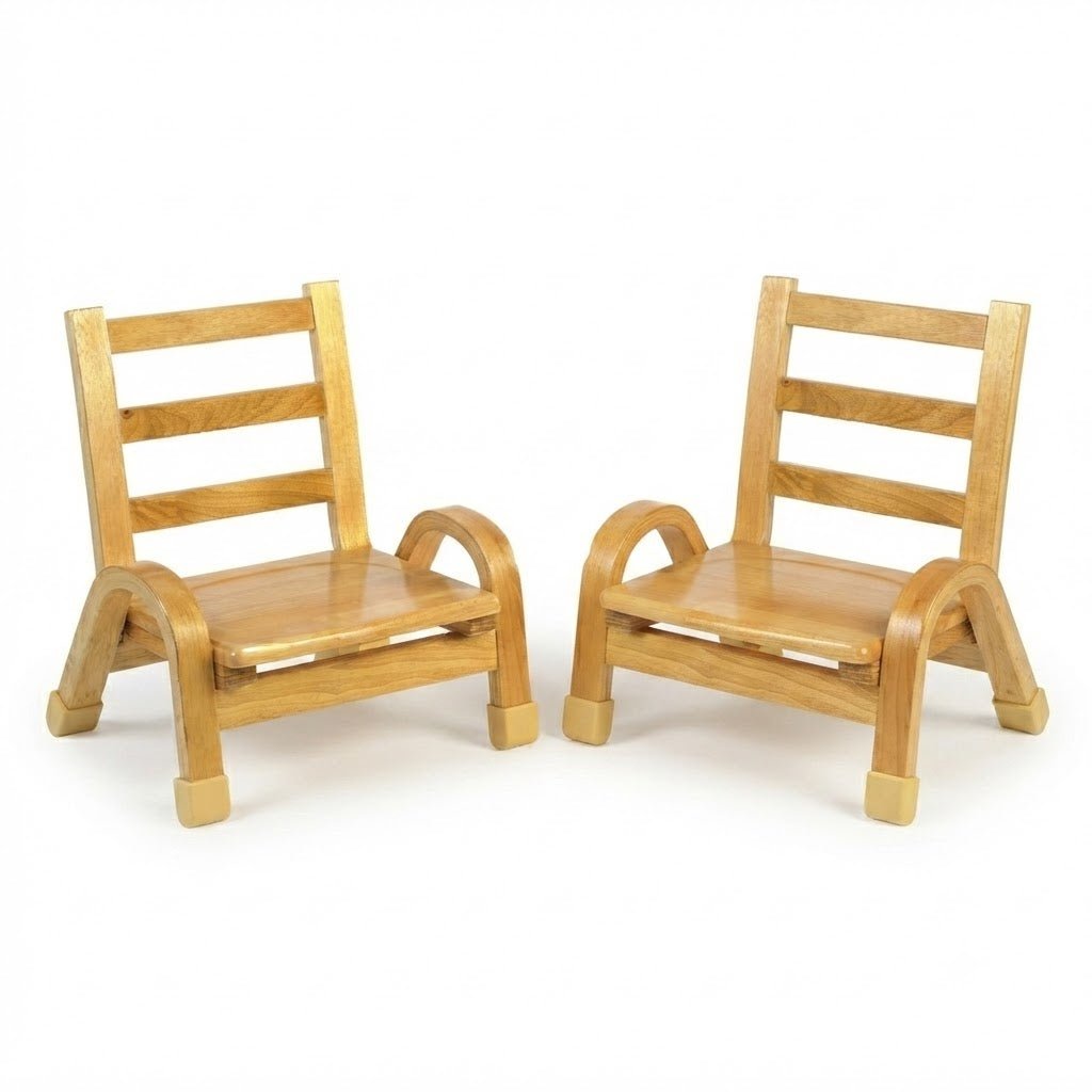 Angeles NaturalWood Collection 7" Chair - Set of 2 - SchoolOutlet