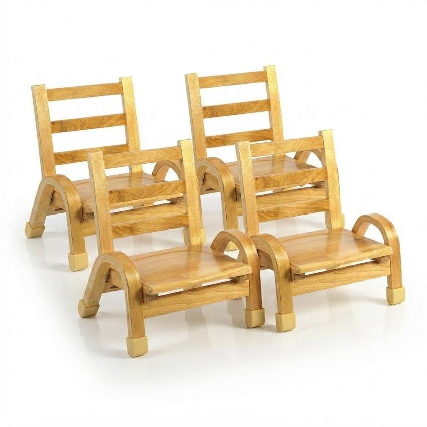 Angeles NaturalWood Collection 7" Chair - Set of 4 - SchoolOutlet
