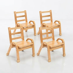 Angeles NaturalWood Collection 13" Chair - Set of 4