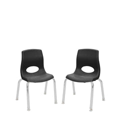 Angeles MyPosture Plus 10" Chair with Chrome Legs - Set of 2