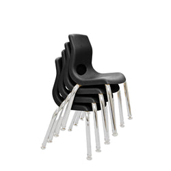 Angeles MyPosture Plus 10" Chair with Chrome Legs - Set of 4