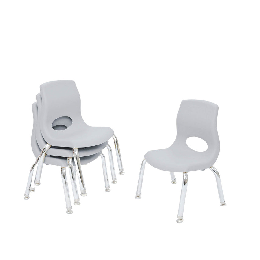 Angeles MyPosture Plus 12" Chair with Chrome Legs - Set of 4 - SchoolOutlet