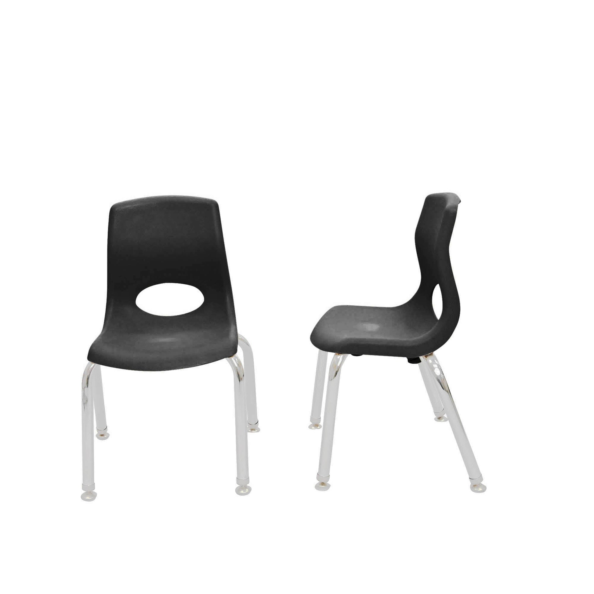 Angeles MyPosture Plus 12" Chair with Chrome Legs - Set of 2 - SchoolOutlet