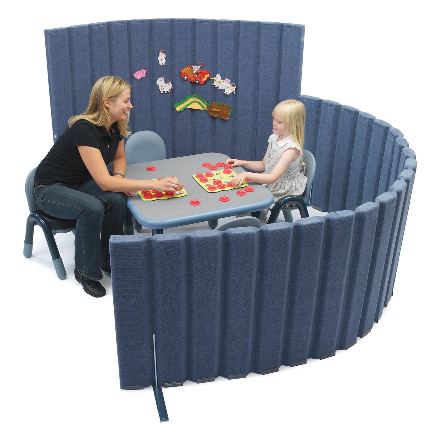 Angeles Quiet Divider with Sound Sponge 48" x 6' Wall (AB8450) - SchoolOutlet