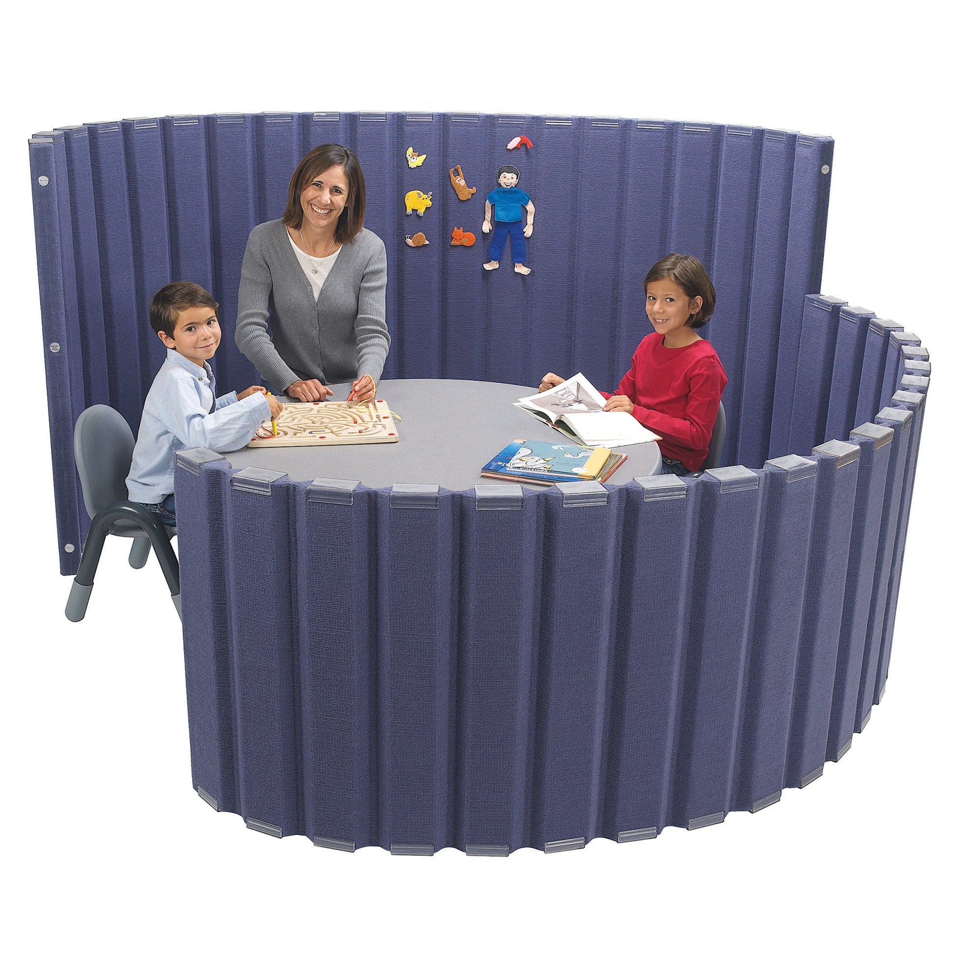 Angeles Quiet Divider with Sound Sponge 48" x 6' Wall (AB8450) - SchoolOutlet