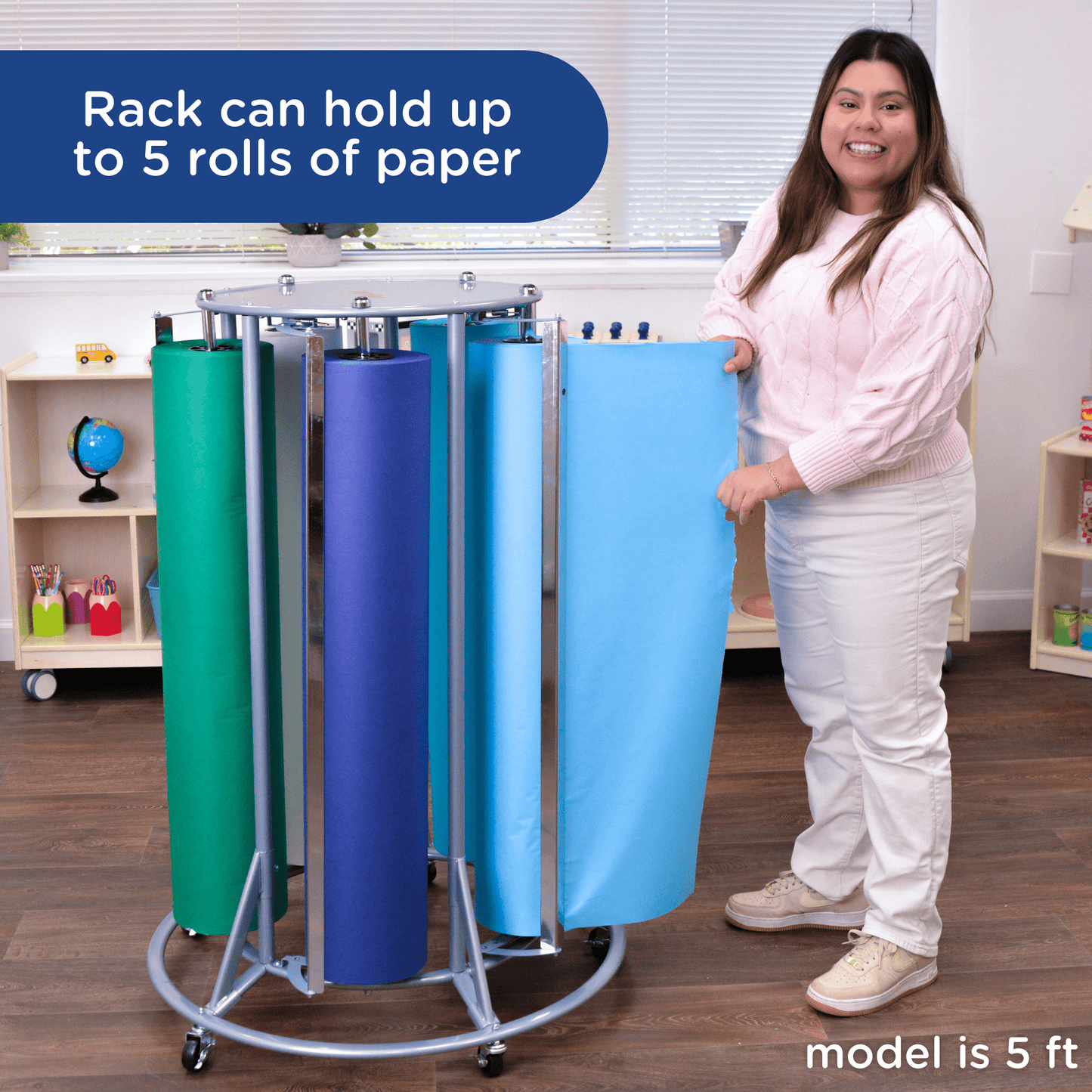Angeles 5-Roll Paper Rack (AEL7600) - SchoolOutlet