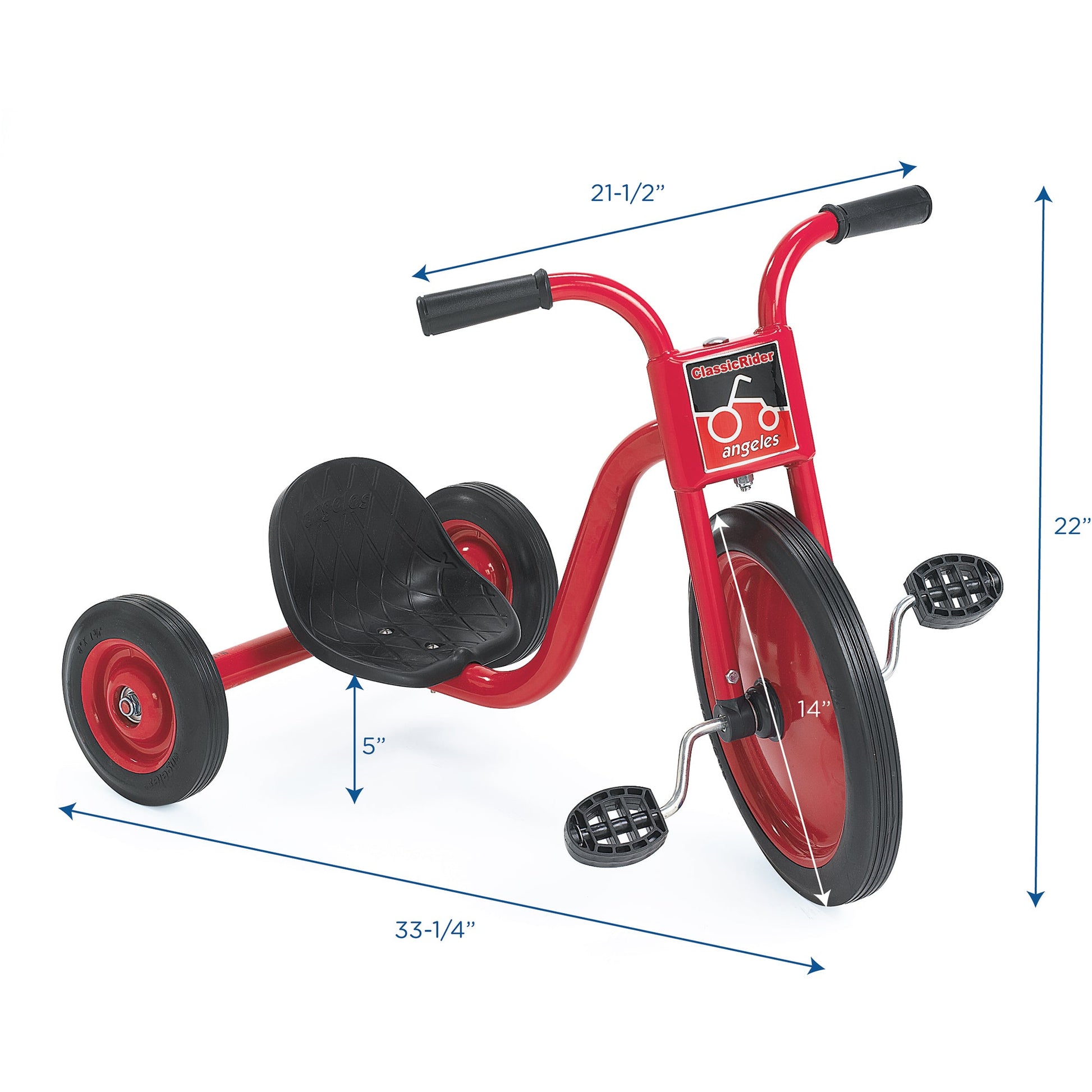 Angeles ClassicRider® Trike 14" Front Wheel Diameter Tricycle Super Cycle (AFB1500PR) - SchoolOutlet