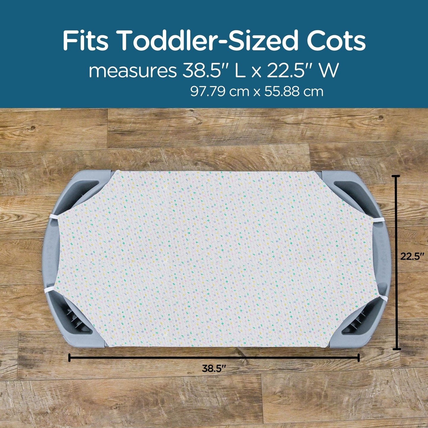 Children's Factory Angels Rest ABC Cot Sheet Toddler - Set of 4 - SchoolOutlet