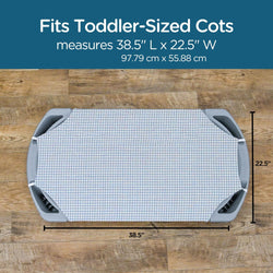 Children's Factory Angels Rest Gingham Cot Sheet Toddler - Set of 4