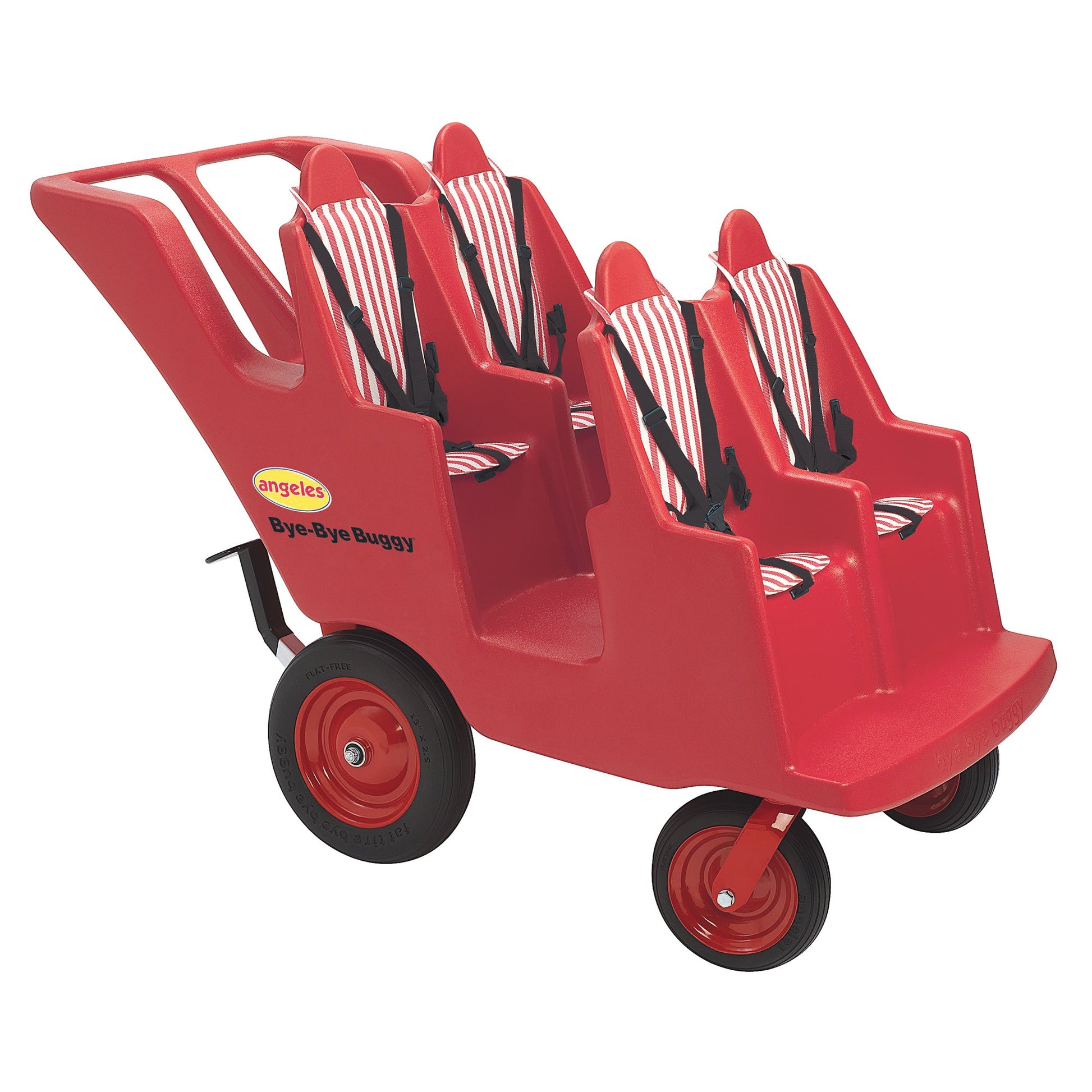 Angeles Bye Bye Buggy Never Flat "Fat Tire" 4 Passenger Stroller (AFB6300F) - SchoolOutlet