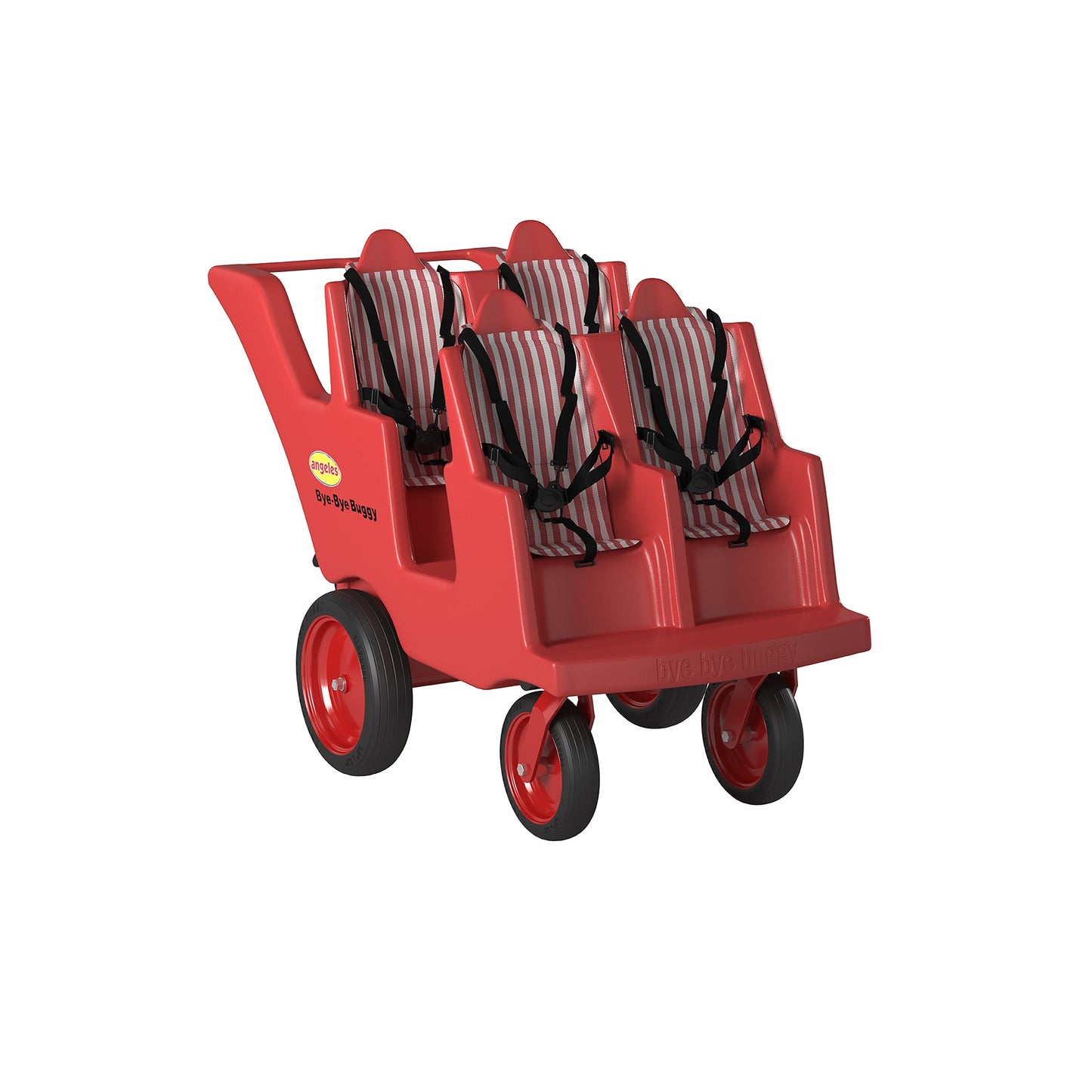 Angeles Bye Bye Buggy Never Flat "Fat Tire" 4 Passenger Stroller (AFB6300F) - SchoolOutlet
