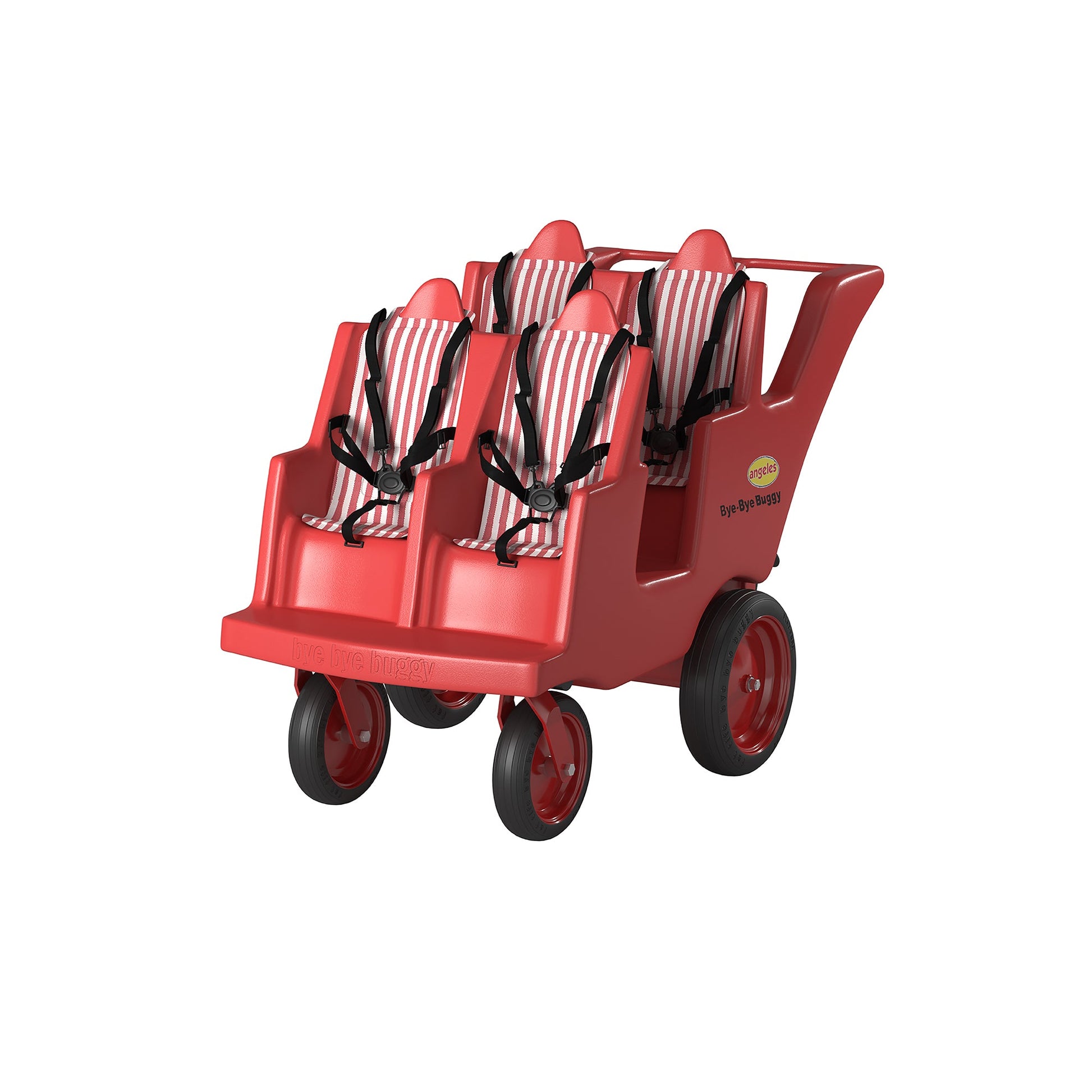 Angeles Bye Bye Buggy Never Flat "Fat Tire" 4 Passenger Stroller (AFB6300F) - SchoolOutlet