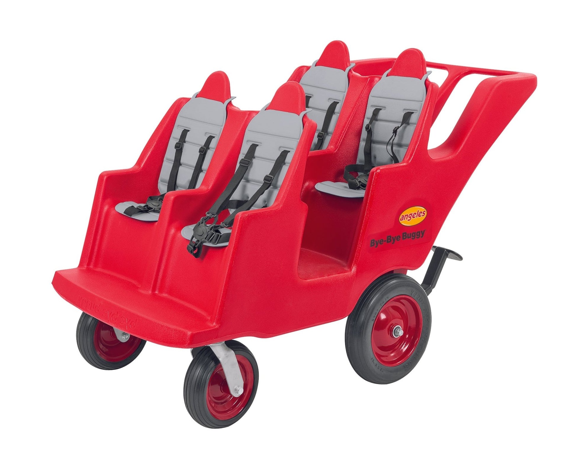 Angeles Bye Bye Buggy Never Flat "Fat Tire" 4 Passenger Stroller (AFB6300F) - SchoolOutlet
