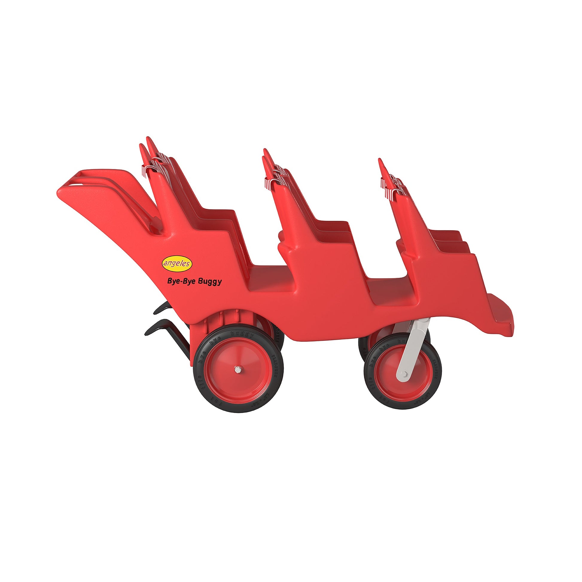 Angeles Bye Bye Buggy Never Flat "Fat Tire" 6 Passenger Stroller (AFB6400F) - SchoolOutlet
