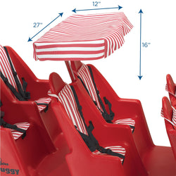 Angeles Bye Bye Buggy Canopy - Striped (AFB6500A)