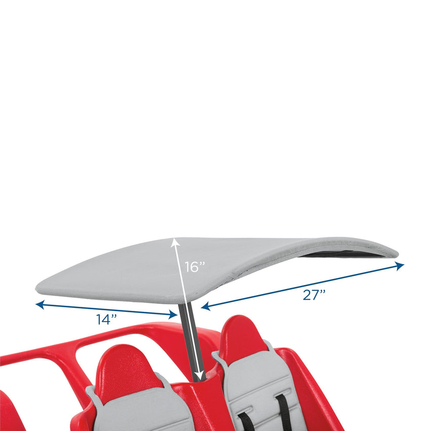 Angeles Bye-Bye Bus Canopy - Gray (AFB6500GY) - SchoolOutlet