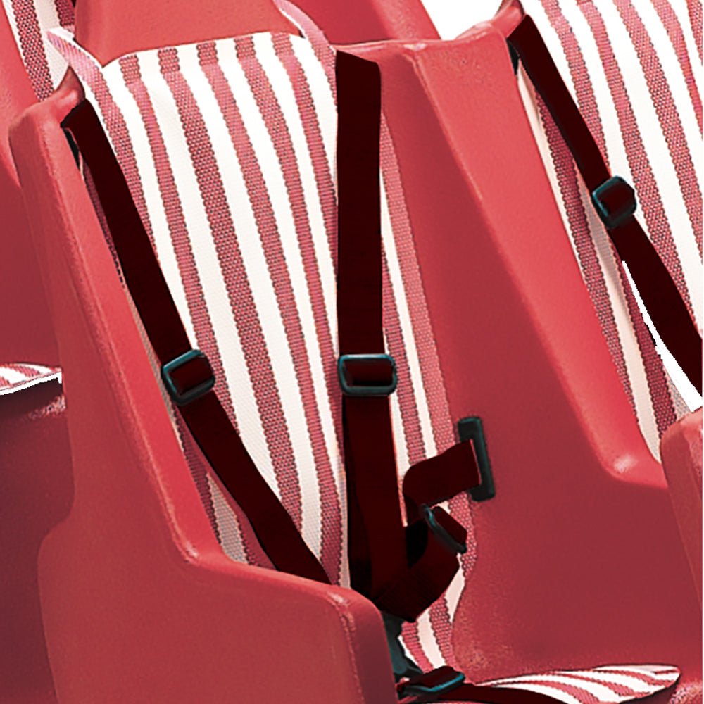 Angeles Bye Bye Buggy Seat Pad - Red Striped (AFB6512A) - SchoolOutlet