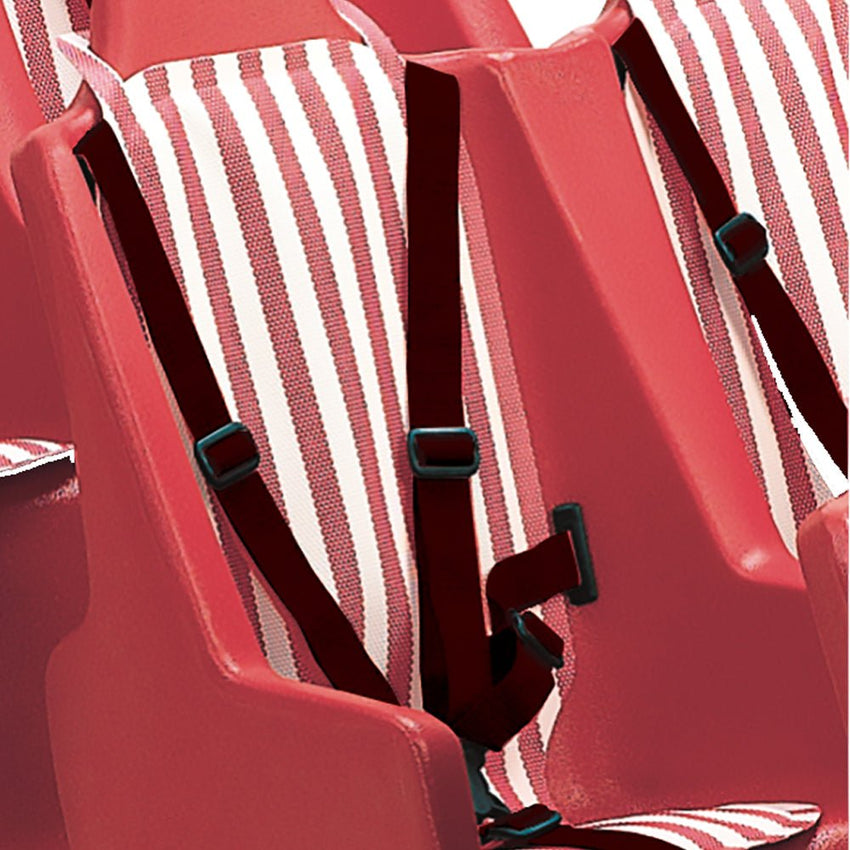 Angeles Bye Bye Buggy Seat Pad - Red Striped (AFB6512A) - SchoolOutlet