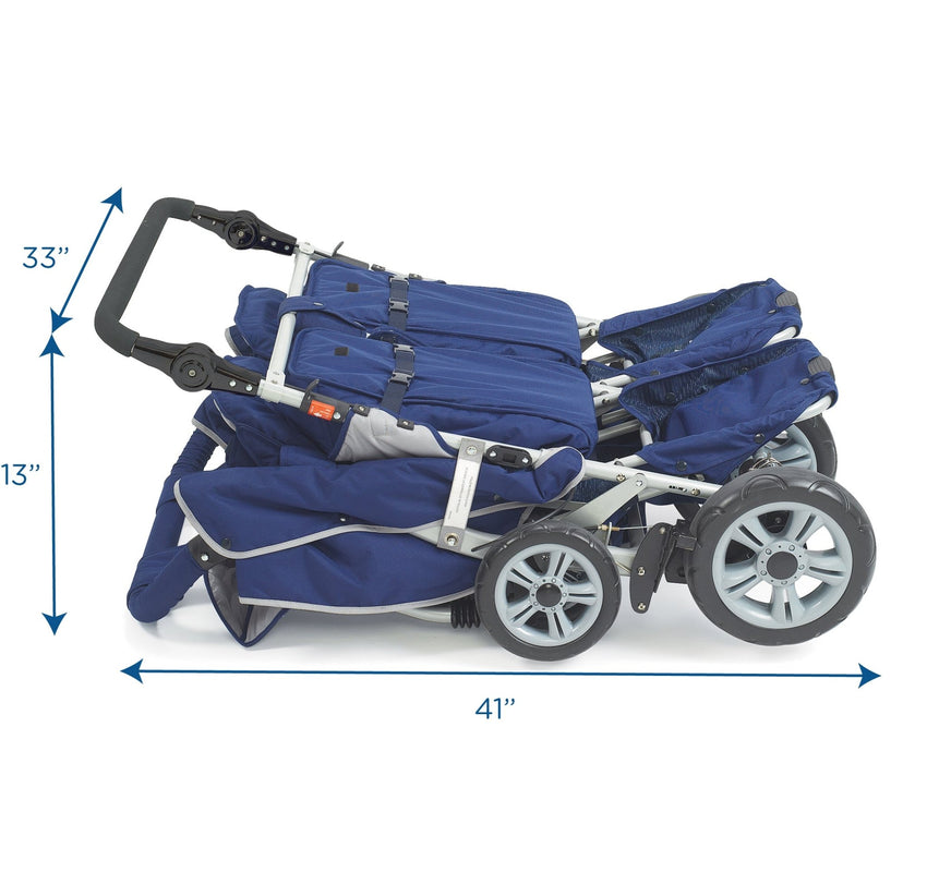 Angeles SureStop Folding Commercial Bye-Bye Stroller 6 Passenger (AFB6700) - SchoolOutlet