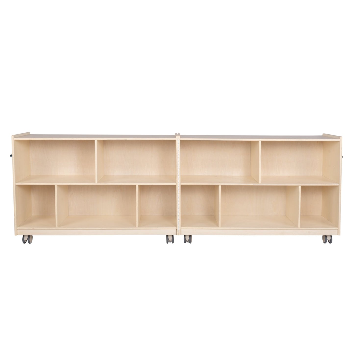 Angeles Birch Mobile 30"H 2-Shelf Storage (AG1007) - SchoolOutlet