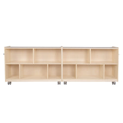 Angeles Birch Mobile 30"H 2-Shelf Storage Assembled (AG1007A)
